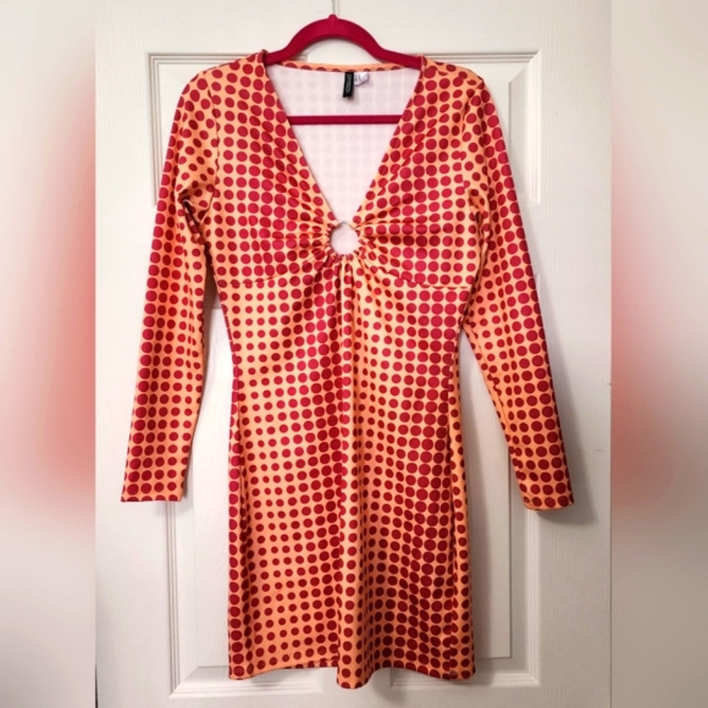 Divided by H&M Women's Patterned Retro Style Dress.  Size Medium